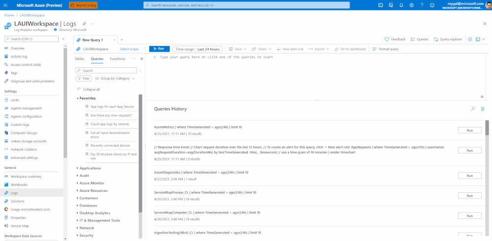 Selecting a query pack in the sidebar.gif Selecting a query pack in the sidebar.gif