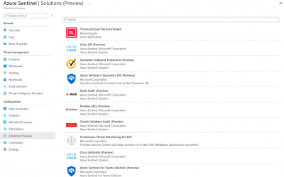 Introducing Azure Sentinel Solutions!