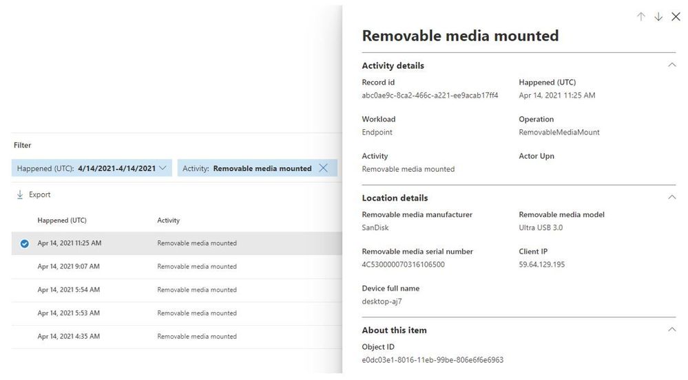 Removable media mounted