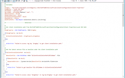 Enhanced script editing with Configuration Manager Technical Preview 2105