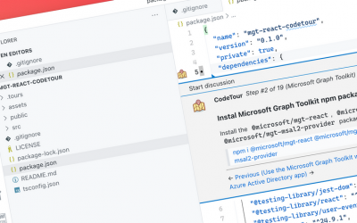 Learn Microsoft Graph Toolkit interactively with a code tour