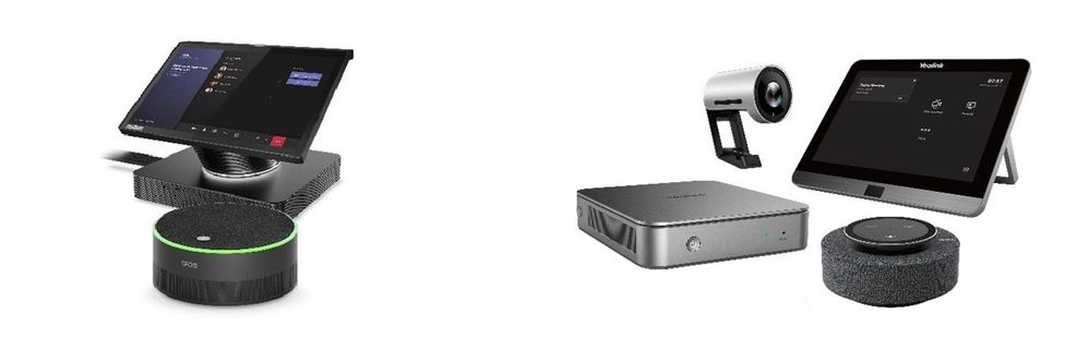 Lenovo ThinkSmart Hub Gen 2 bundle(left) and Yealink MVC 320 bundle (right)