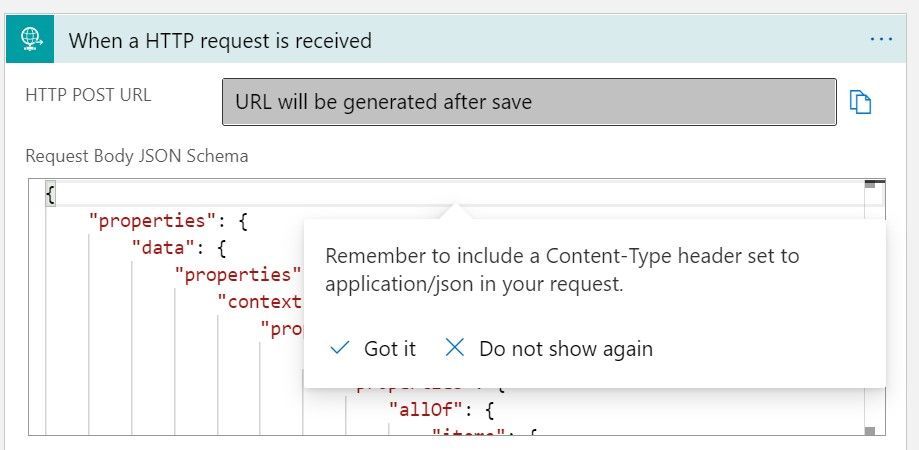 JSON sample for the Azure Monitor Metrics Alert