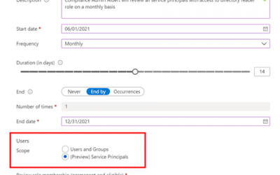 Introducing Azure AD access reviews for service principals