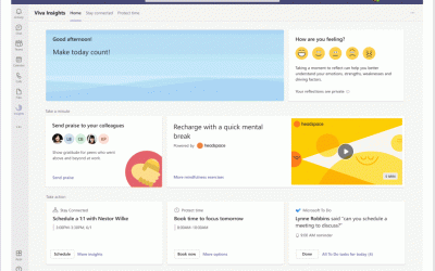 Introducing Headspace, a new focus mode, and quiet time settings with Microsoft Viva Insights