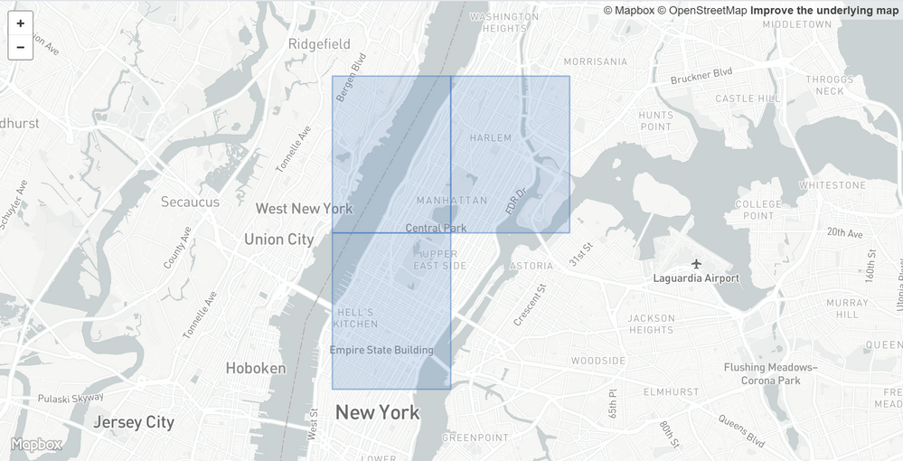 Geohash to polygon: https://gist.github.com/cosh/e9b5d65b813b4fe4fb7b8d4bd6386287#file-map-geojson