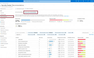 Azure Secure Score vs. Microsoft Secure Score