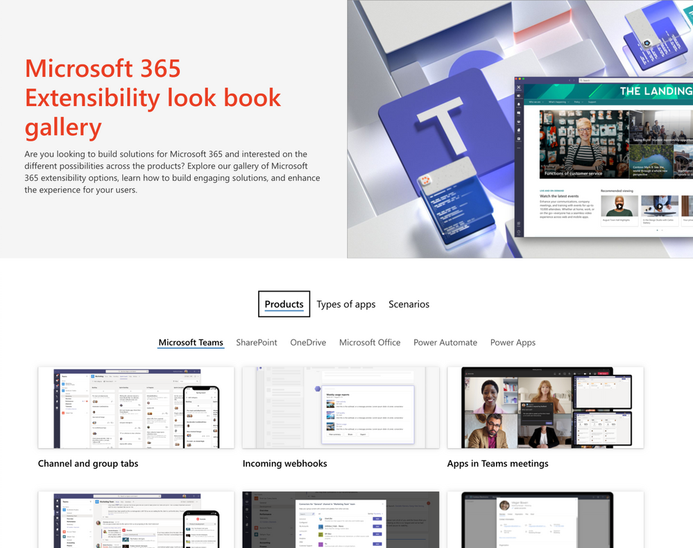 Microsoft 365 Extensibility look book