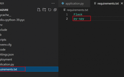 Performance Profiling for Python application running in Linux App Service