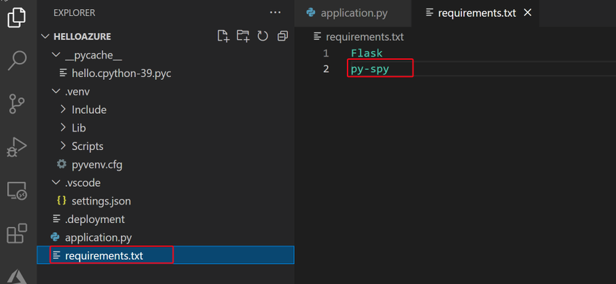 Performance Profiling for Python application running in Linux App Service