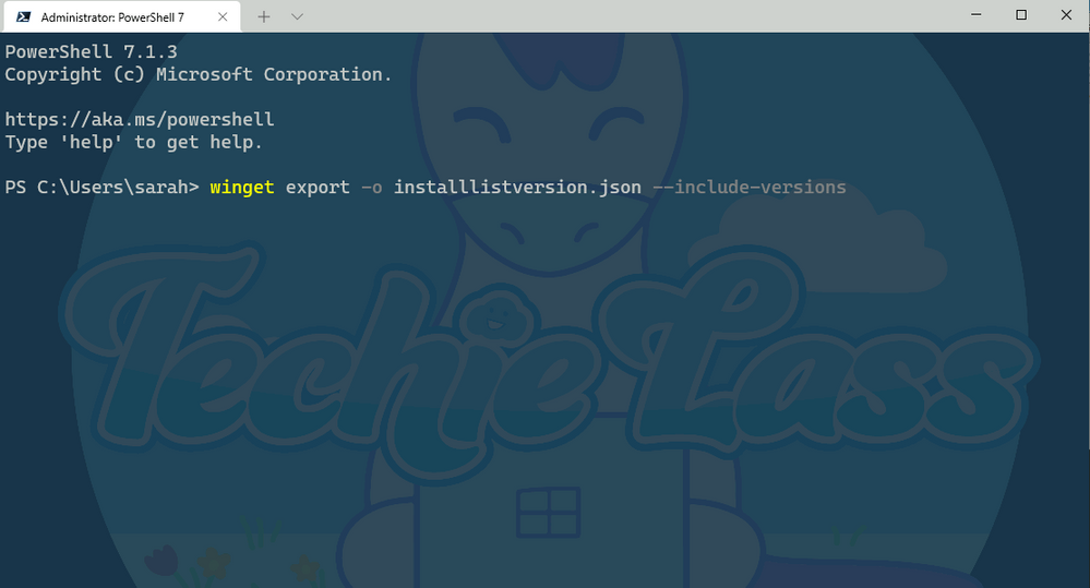 wingetexport3.PNG Windows Package Manager export with versions