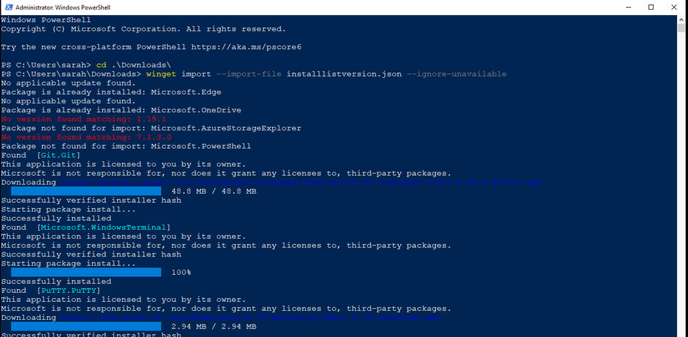wingetexport5.PNG Windows Package Manager import command