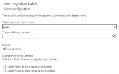 Google Workspace to Exchange Online migrations now support Gmail Filter to Outlook rule migration