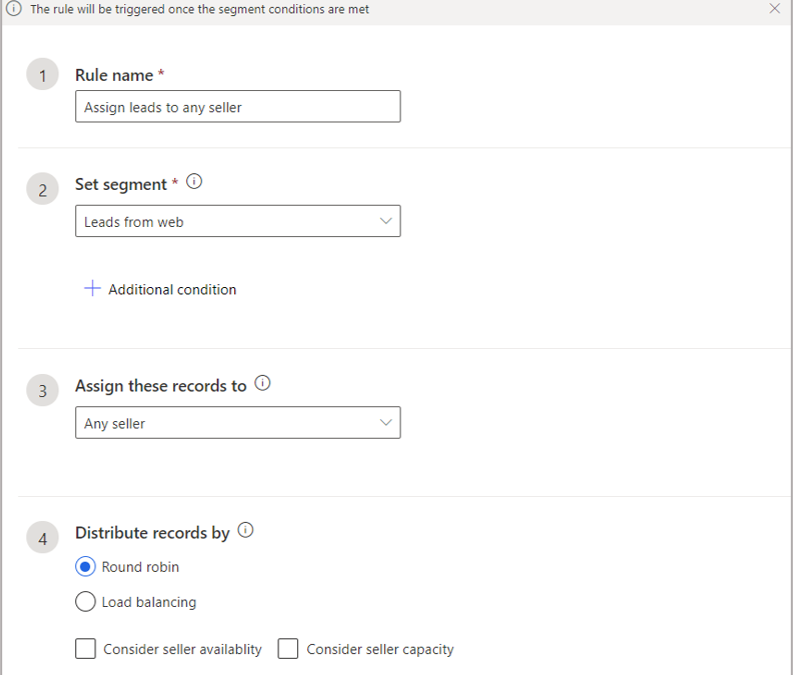 Route leads with dynamic assignment rules