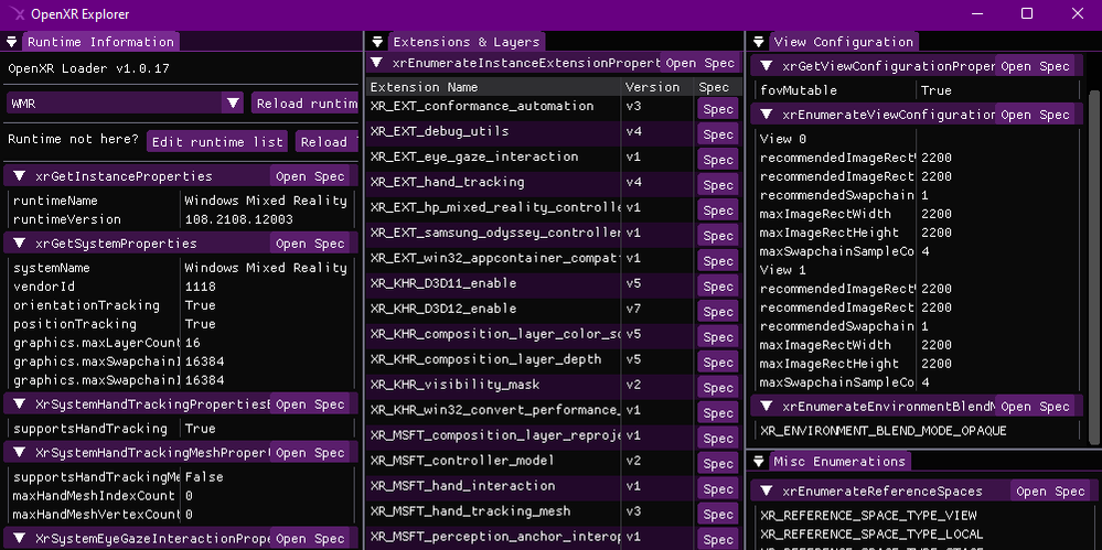 Introduction to OpenXR Explorer