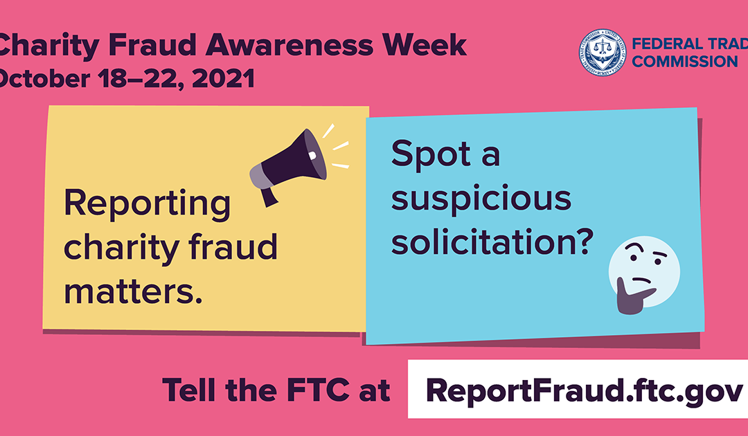 This week the focus is on charity scams