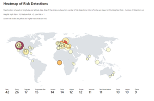 Figure 4. Admin experience for identity protection risk analysis workbook