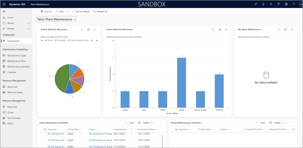 Streamline maintenance tasks with Dynamics 365 telecommunications accelerator