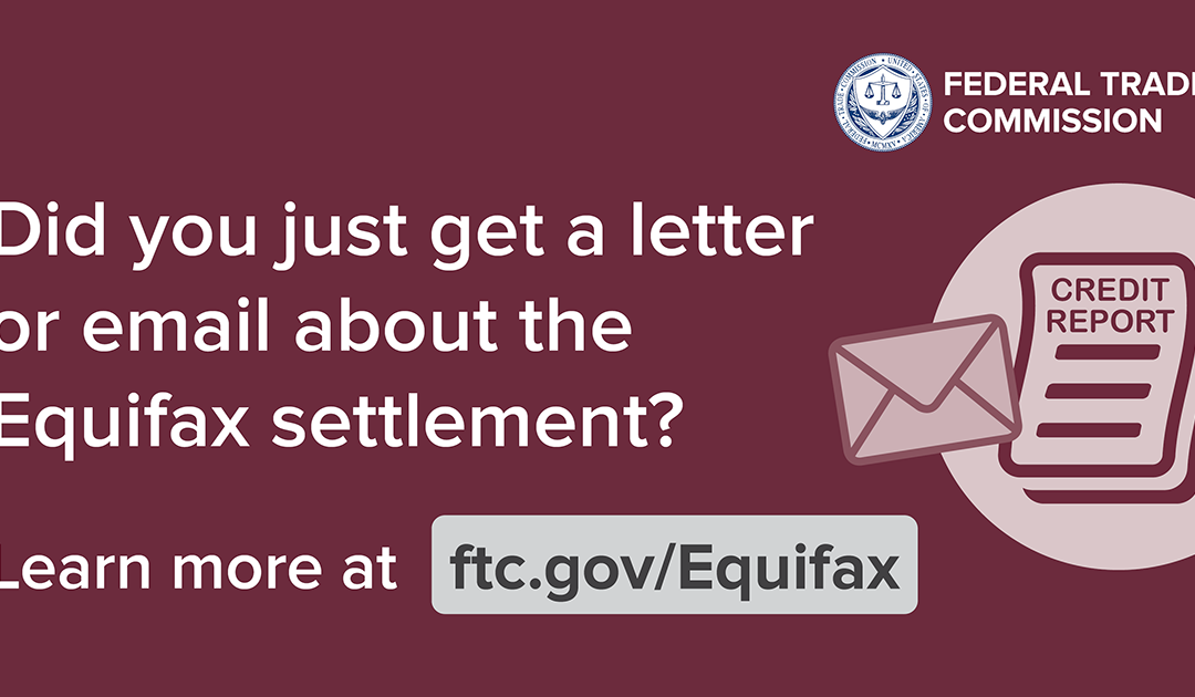 Did you get an email or letter about the Equifax settlement?