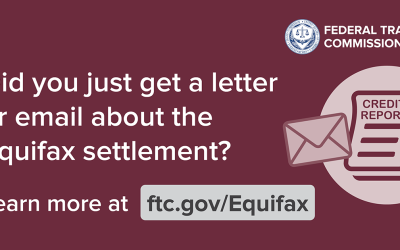 Did you get an email or letter about the Equifax settlement?