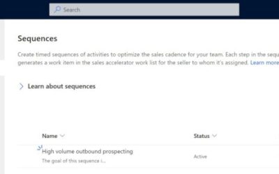 New sales sequences experience improves seller productivity
