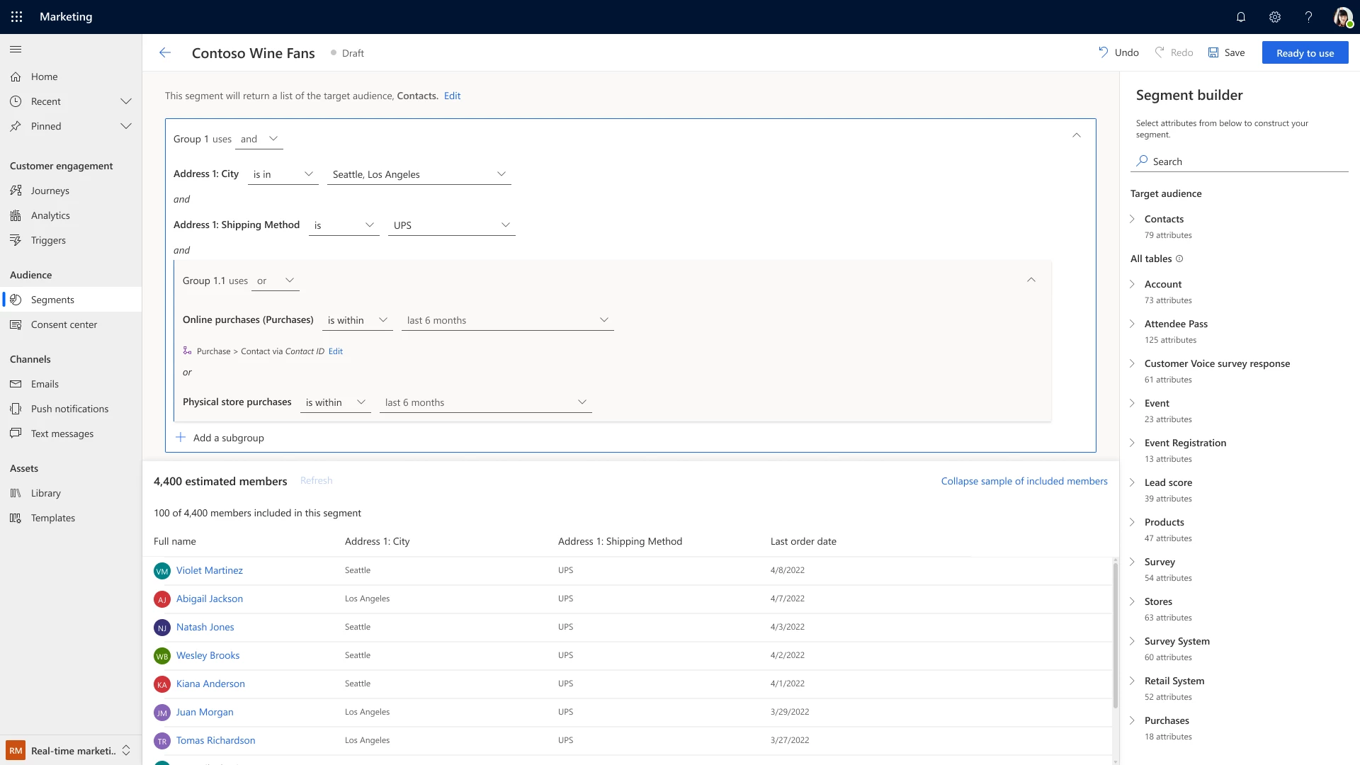 graphical user interface, table