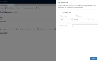 New email signature features in Customer Service improve agent productivity