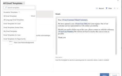 Insert templates faster with email template views
