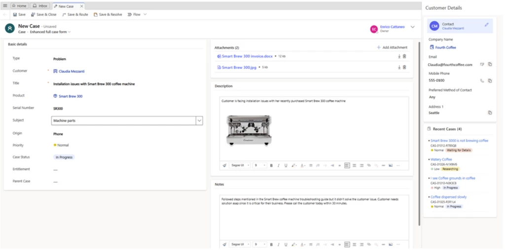 Create and manage cases efficiently with enhanced case forms 