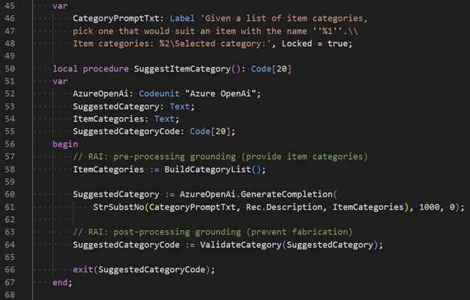 Get started with developing generative AI features for Dynamics 365 Business Central 