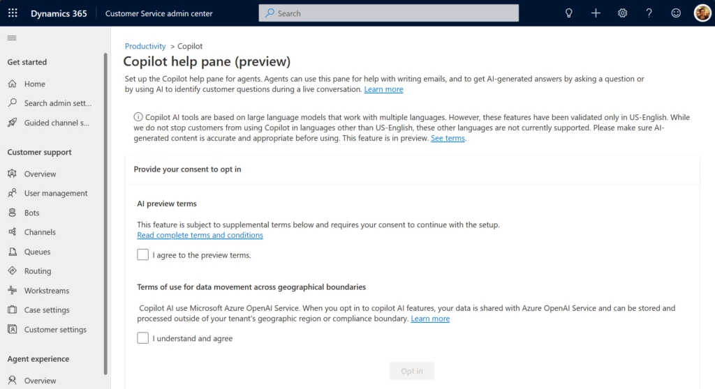 Take Customer Service to new heights with cross-geo support for Copilot