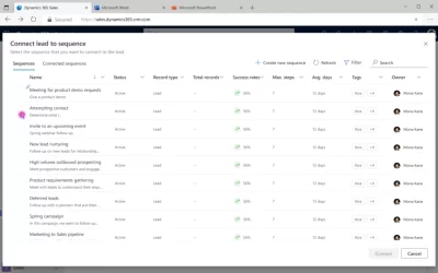 Support parallel working with multiple sequences in Dynamics 365 Sales