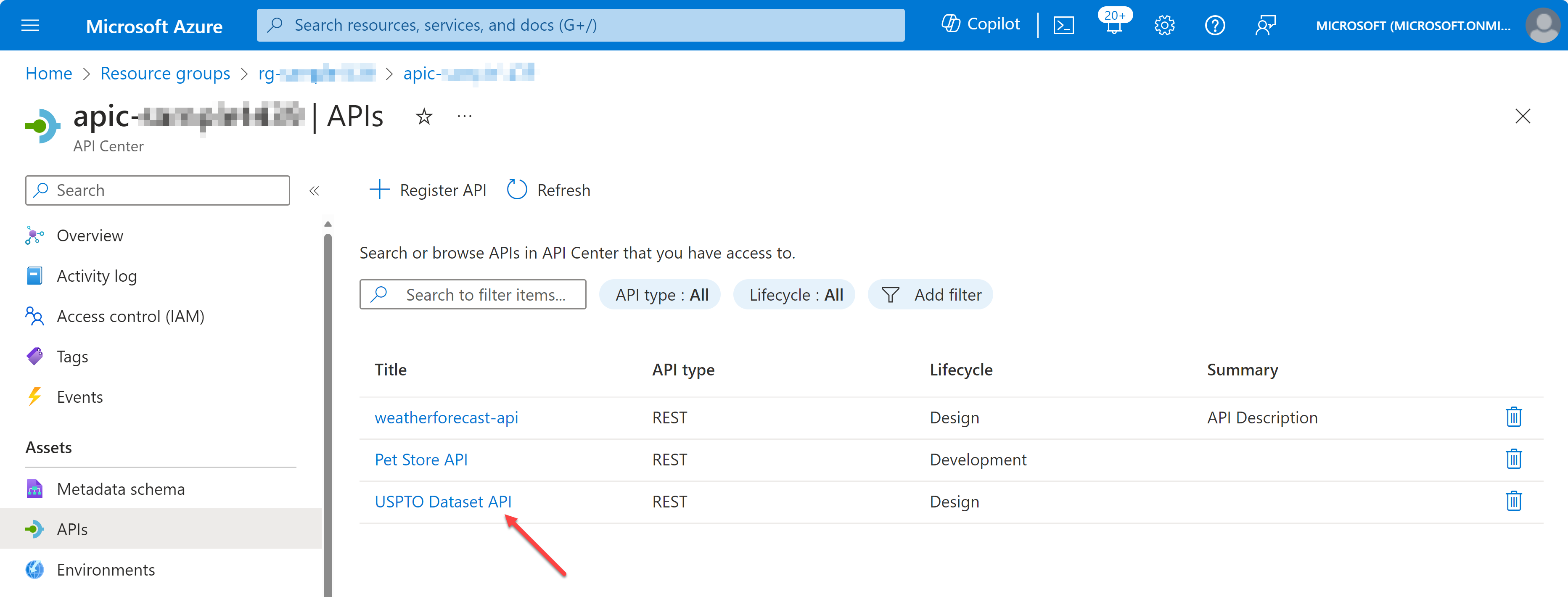 Importing API from APIM