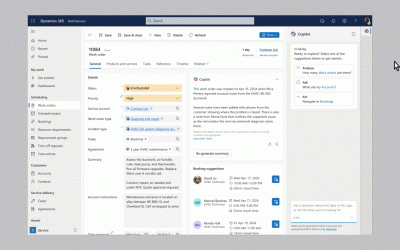 Introducing new Microsoft Copilot capabilities to optimize Dynamics 365 Field Service operations  