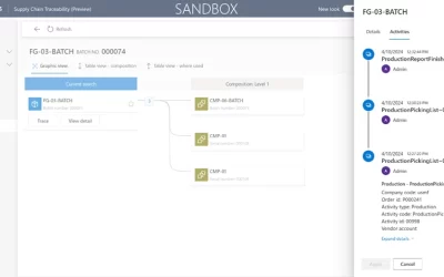 Introducing Tracked components for Dynamics 365 Supply Chain Management