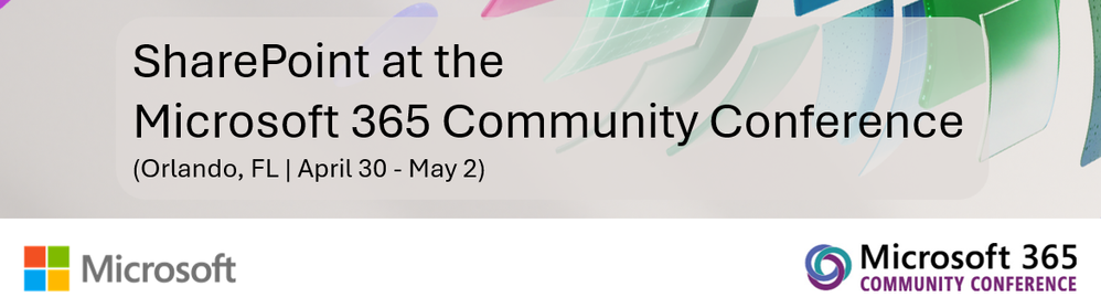 SharePoint at the Microsoft 365 Community Conference
