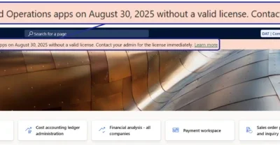 Simplifying License Management for Dynamics 365 Finance and Operations: Improved User License Validation