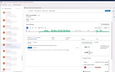 Use the Contact Center AI summary for call quality management