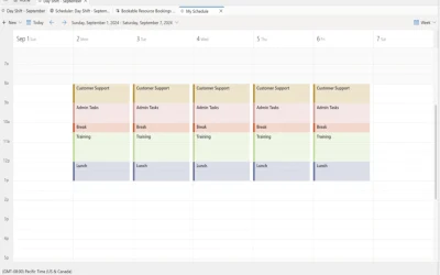 Stay organized with the Schedule Calendar in Contact Center