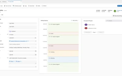 Shift planning and scheduling in Dynamics 365 Contact Center