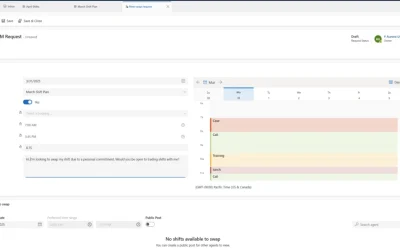 Empower your Contact Center workforce with shift bidding and swapping