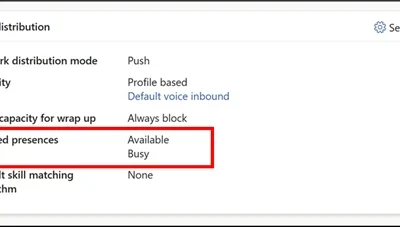 Use presence-based assignment to reduce customer wait time