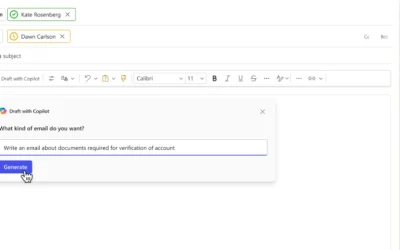 Enhance productivity with Copilot-recommended email templates